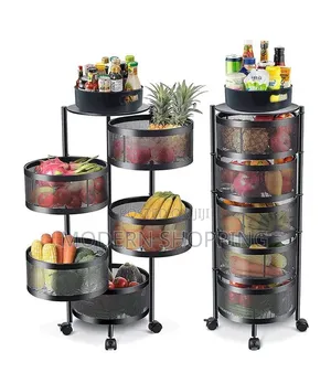 5 Layer Moveable Kitchen Storage Rack