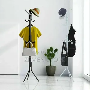 Free Standing Metal Coat Rack የቁም የልብስ መስቀያ