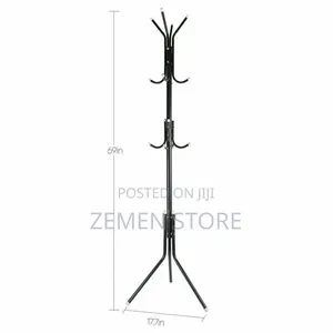Free Standing Metal Coat Rack የቁም የልብስ መስቀያ