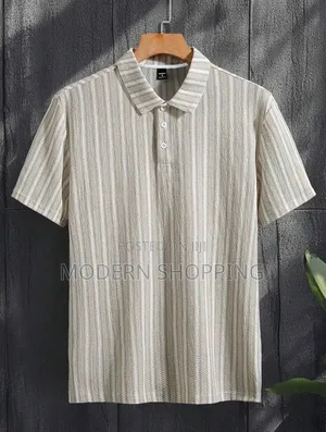 Men's Textured Vertical Stripe Shirt