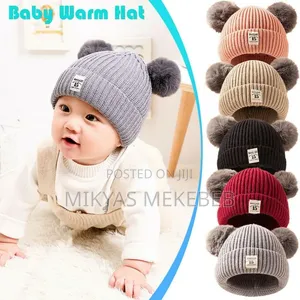 Toddler Knitted Hat Beanie Cap Scarf Set