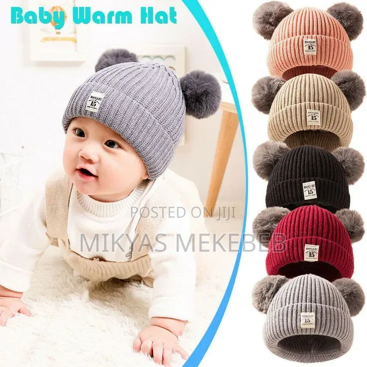Toddler Knitted Hat Beanie Cap Scarf Set