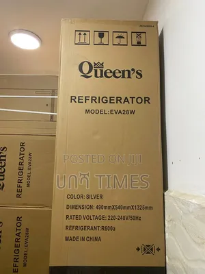 Queen's Refrigerator (Model: Eva28w) – Silver, 220-220v/50hz