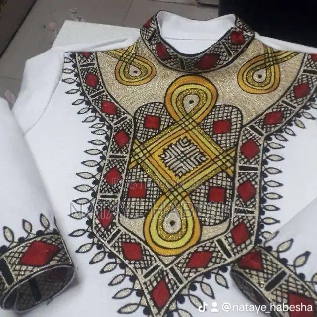 Traditional Man T-Shirt Jacket Suits Scarf Shoes የሐበሻ የሀገር ባህል ልብሶች