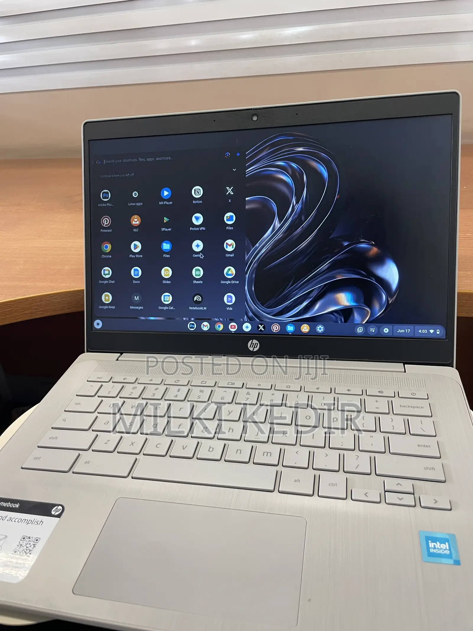 New Laptop HP Chromebook 4GB Intel Celeron eMMC 60GB