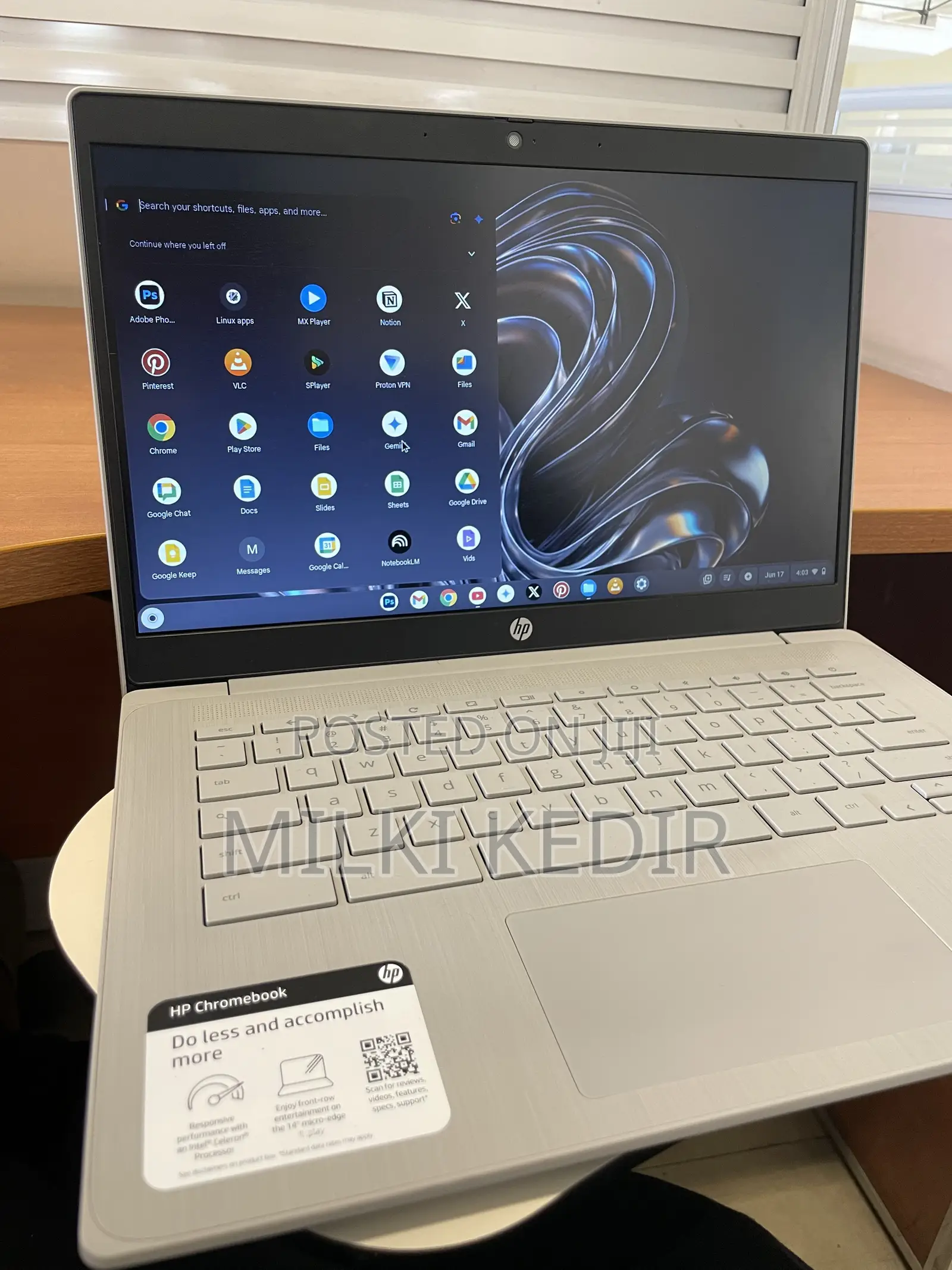 New Laptop HP Chromebook 4GB Intel Celeron eMMC 60GB