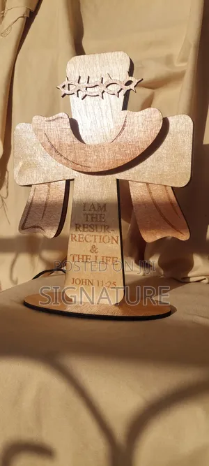 Wooden Cross Light- Lamp
