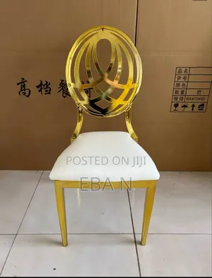Wedding Style Gold Stainless Steel Chair Feature