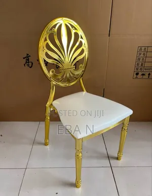 Wedding Style Gold Stainless Steel Chair Feature