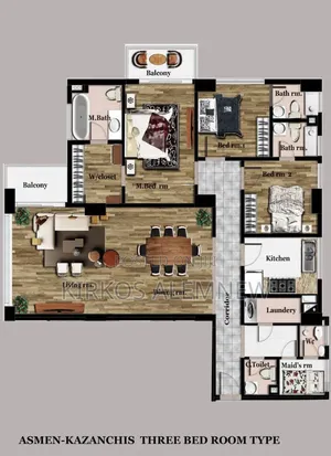 4bdrm Apartment in Century, Kirkos for sale