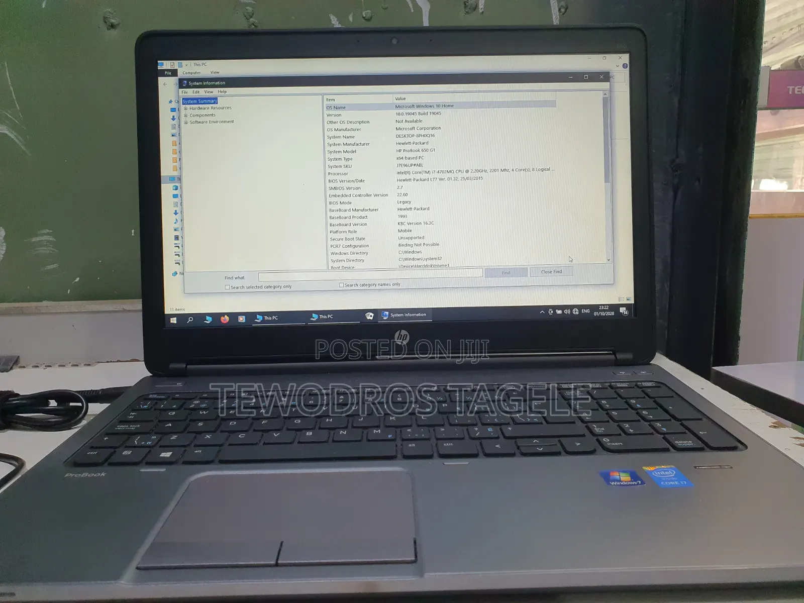 Laptop HP 650 G2 8GB Intel Core i5 HDD 500GB