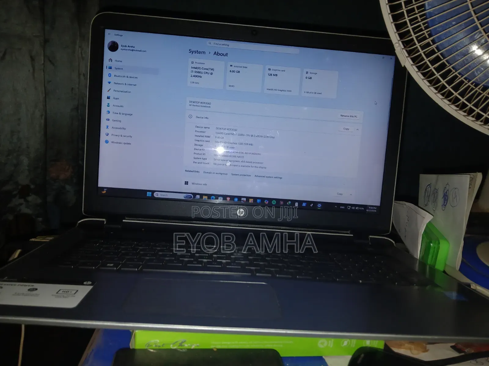 Laptop HP Pavilion 15 6GB Intel Core i7 HDD 750GB