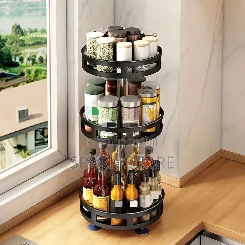 3 Tier Rotating Spice And Cosmotic Orgnizer