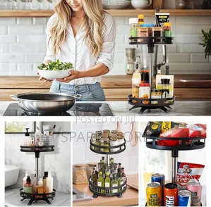 3 Tier Rotating Spice And Cosmotic Orgnizer