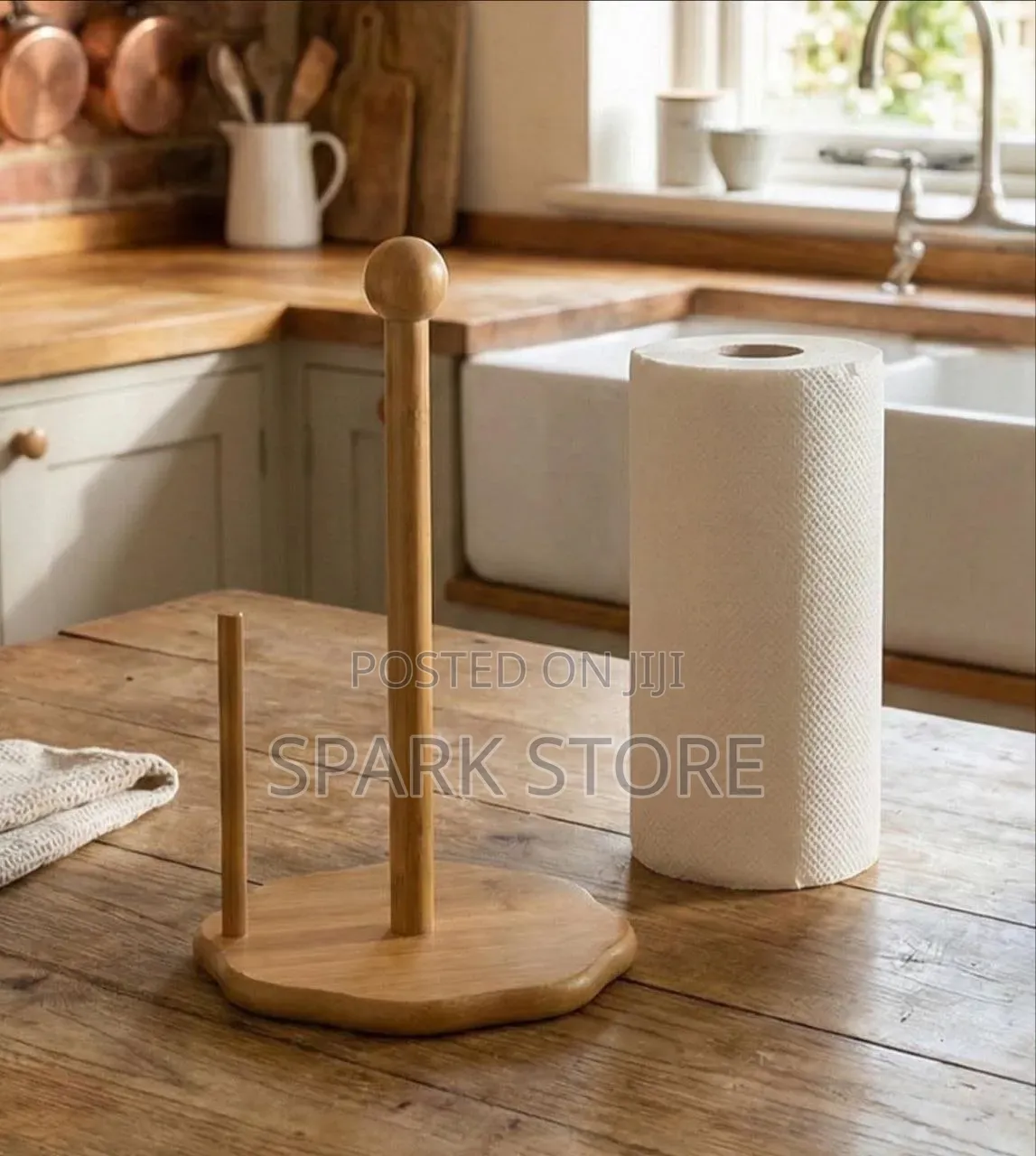 Bamboo Kitchen Tissue Stand