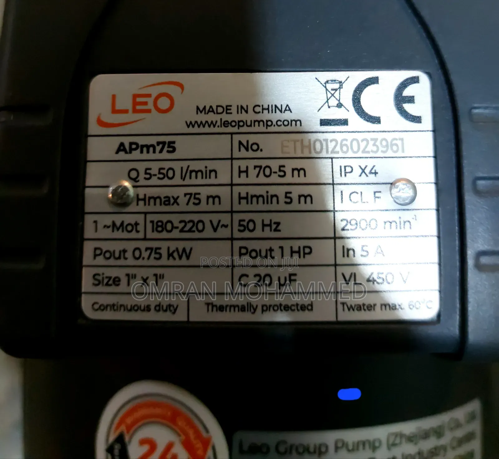 Leo Peripheral Pump ( 1hp 0.5hp )