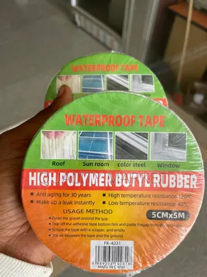 Waterproof Tape ውሀ ለሚያፈስ ለቆርቆሮ፣ ሮቶ፥ለጣሪያና ለቧንቧ Leakage መጠገኛ ፕላስተር