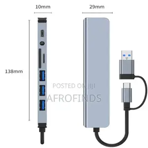 7-in-1 Connectivity: Adds 4x Usb-a (3.0) Ports, 1x Sd Card Slot, 1x Mi
