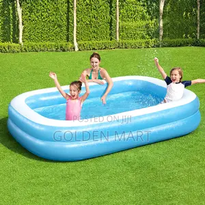 Inflatable Kids Swimming Pool - Durable Fun Backyard Water Play