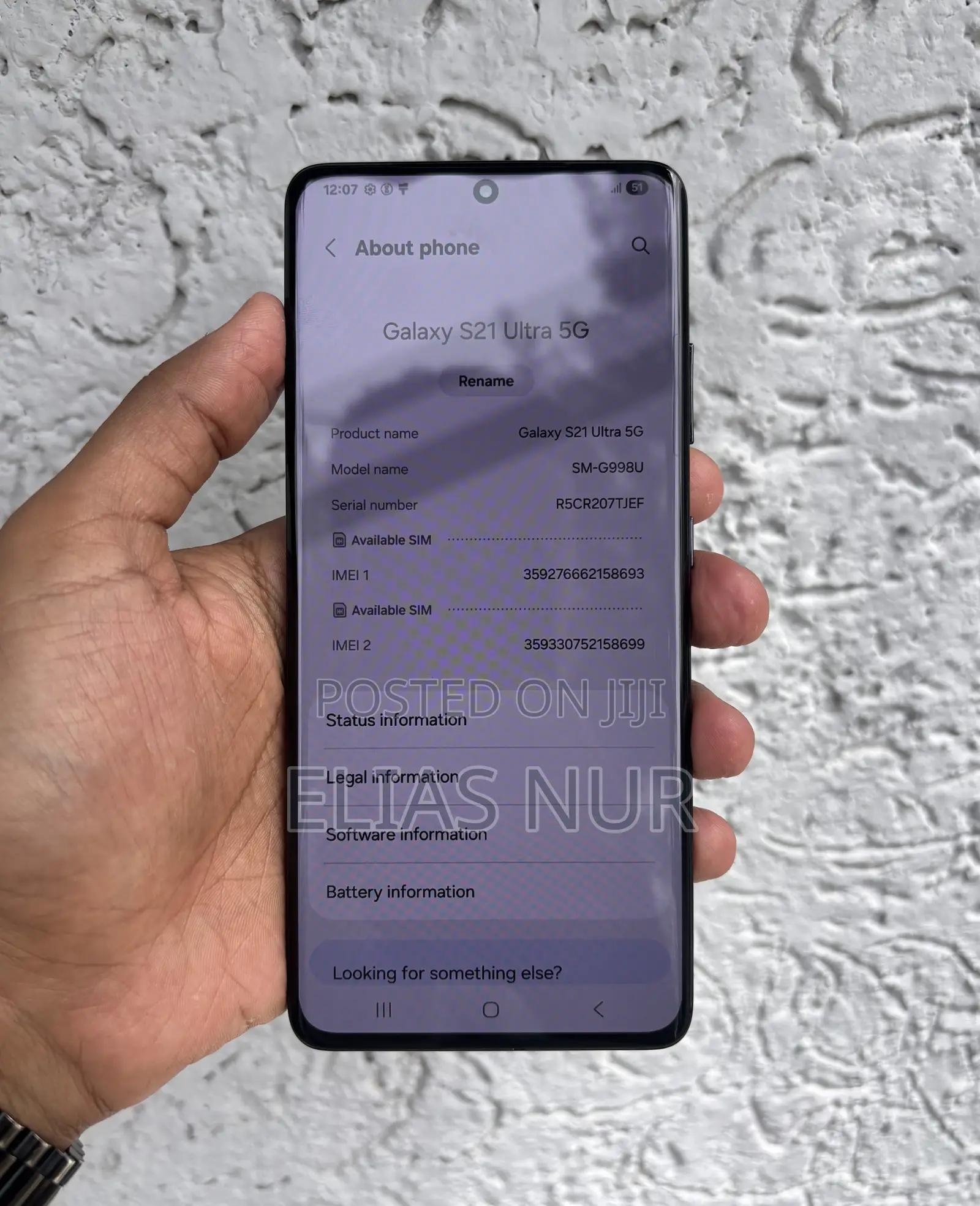 New Samsung Galaxy S21 Ultra 5G 128 GB Black