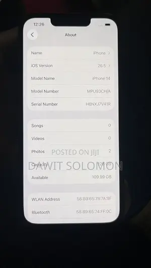 Apple iPhone 14 128 GB Black