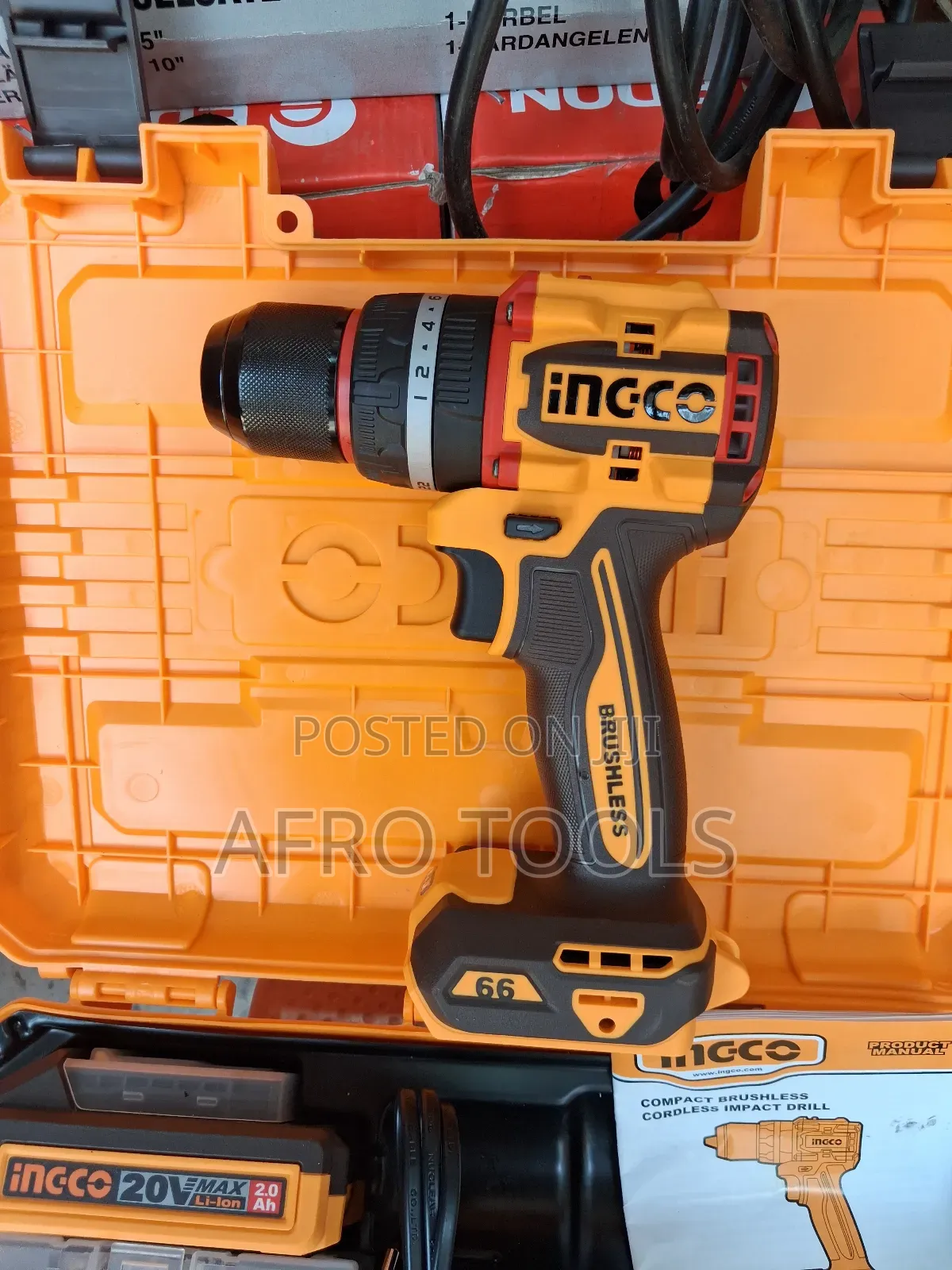 ኢንኮ 66 ኒውተን ኮርድለስ ድሪል ( Ingco 66n Cordless Drill)