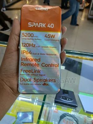 New Tecno Spark 40 128 GB Black