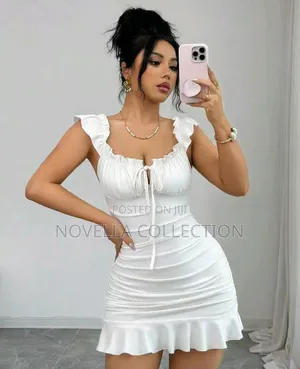 White Bodycon Mini Dress for Women