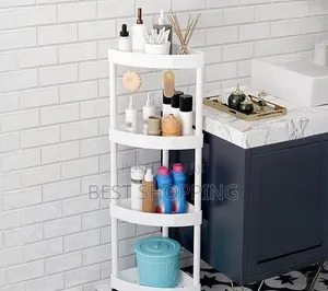 4 Tier Corner Shelf Storage Rack የሳሙና የኮስሞ መደርደሪያ