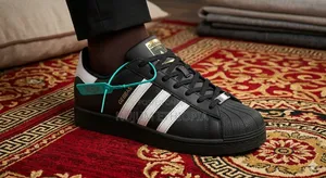 Gebbas Black Stripes Shoes