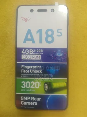 New Itel A18s 32 GB Black