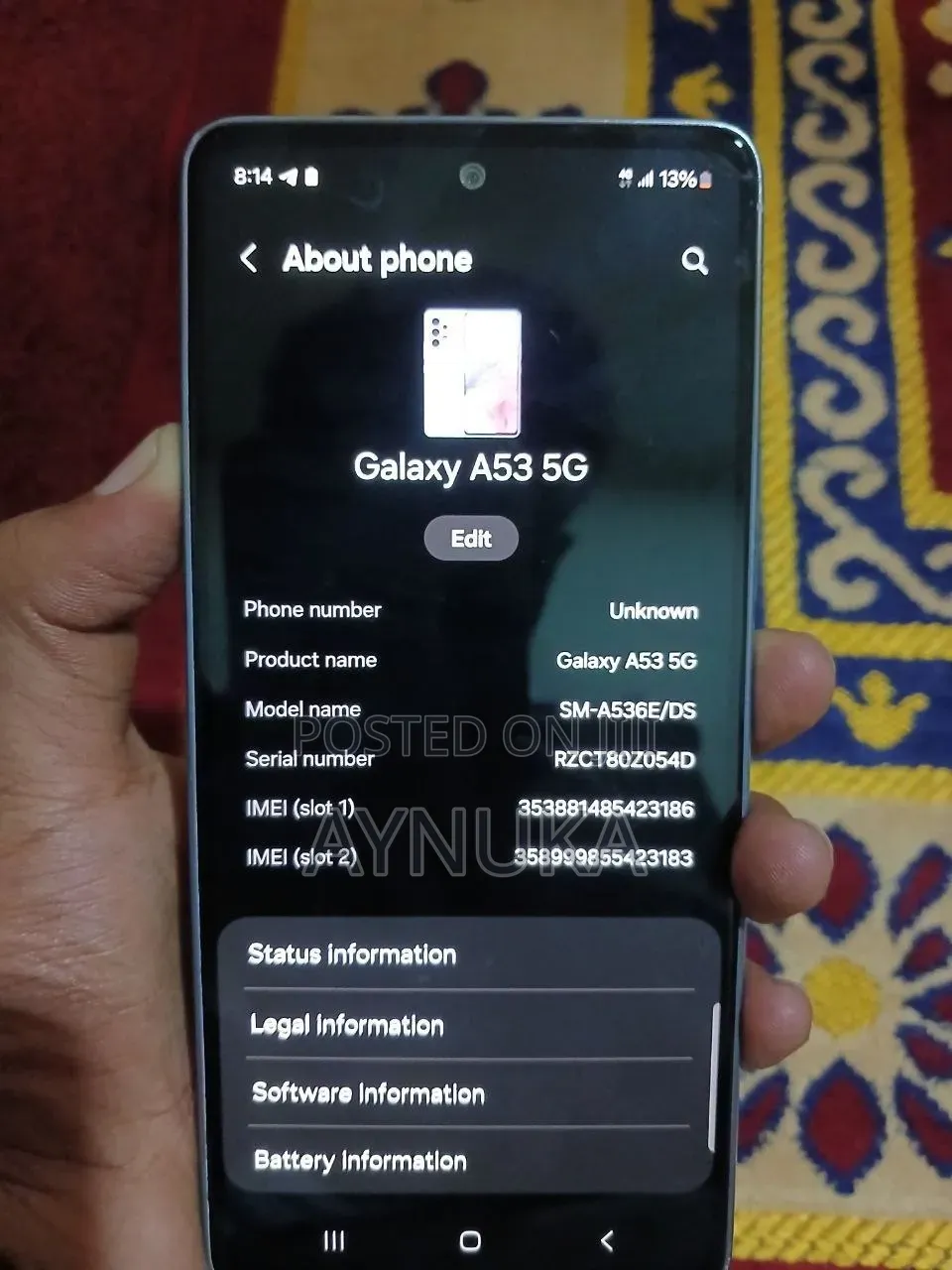 Samsung Galaxy A53 5G 128 GB Blue