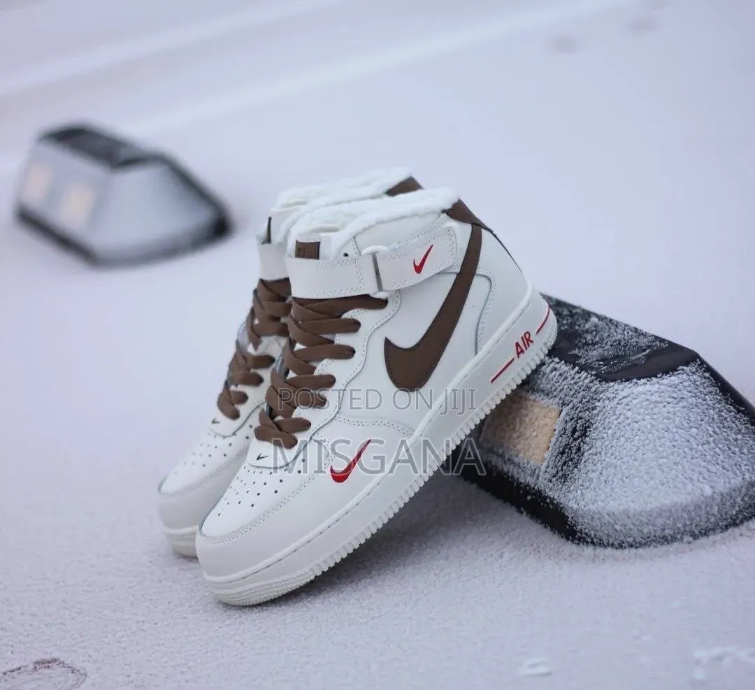 Nike Air Force 1high Boots "Brown Swoosh"