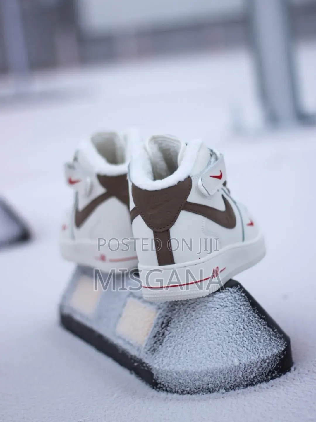Nike Air Force 1high Boots "Brown Swoosh"