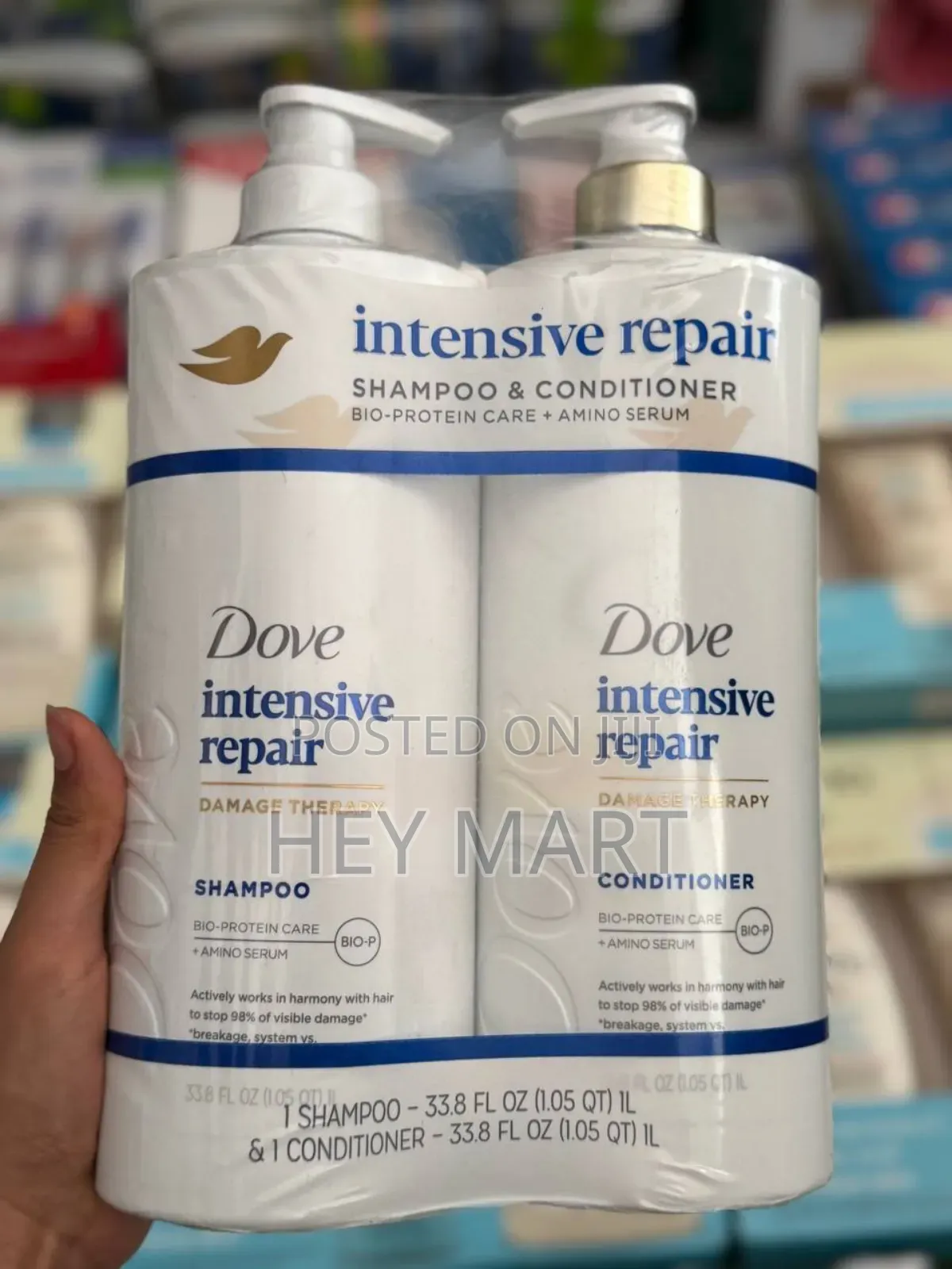 2-Pack Bundle of Dove Intensive Repair Shampoo and Conditioner