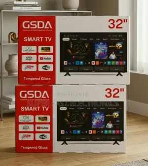 Gsda 32 Inches Tv Smart 720p Led Tv With Tempered Glass (New 2026)