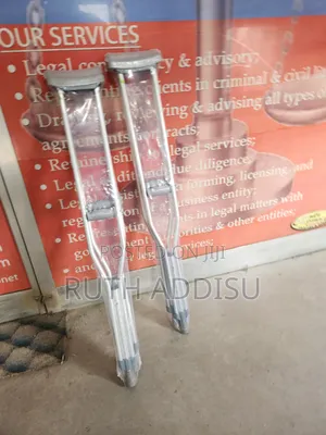 Underarm Adjustable Aluminum Crutch Tall Adult 1pr Ethiopia Wheelchair