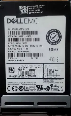 Dell 800gb Sas 12gbps Enterprise SSD (2.5")
