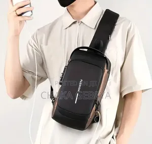 Multifunction Crossbody Bag–Usb Charging Port,Anti‐Theft,Oxford Cloth