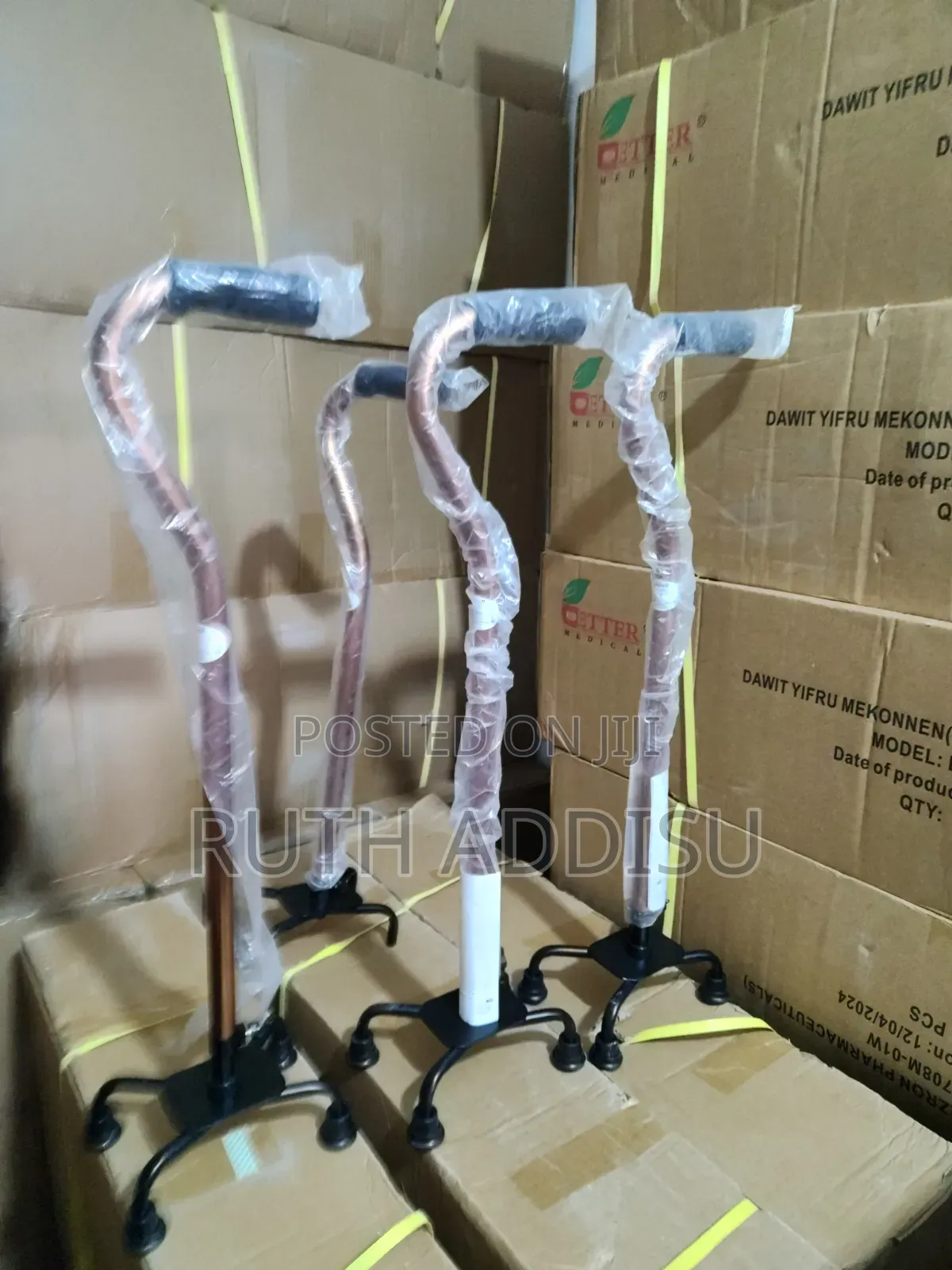 Shop a Four Legged Adjustable Quadripod Walking Stick
Cane Four Leg