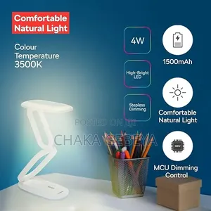 Portable Mini Desk Lamp – 4w Usb Led, Touch Control