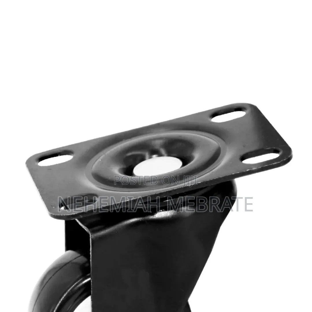Wheel (Heavy Duty Ball Bearing Caster Wheel Plate Black Rubber)