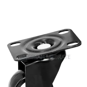 Wheel (Heavy Duty Ball Bearing Caster Wheel Plate Black Rubber)