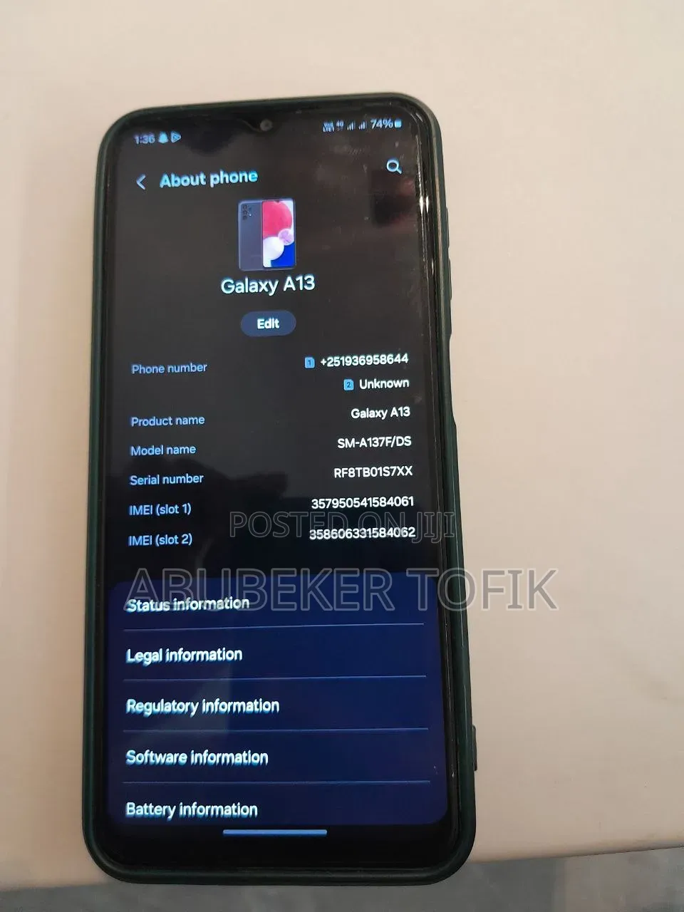 Samsung Galaxy A13 64 GB Black
