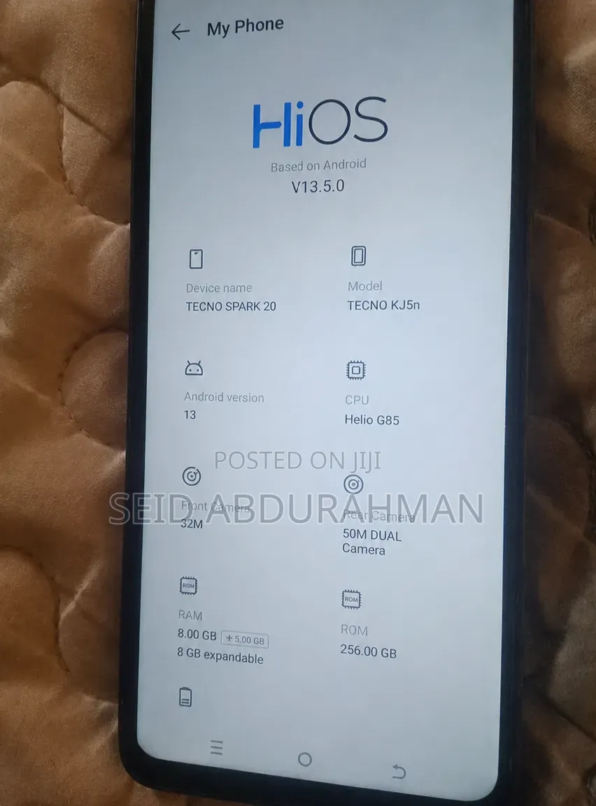 Tecno Spark 20 256 GB Blue