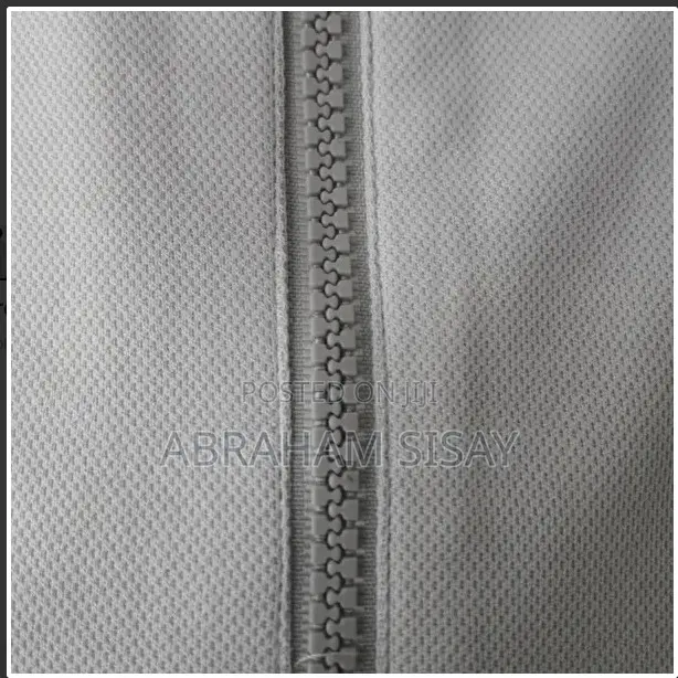 Men's Light Grey Quarter-Zip Polo Shirt