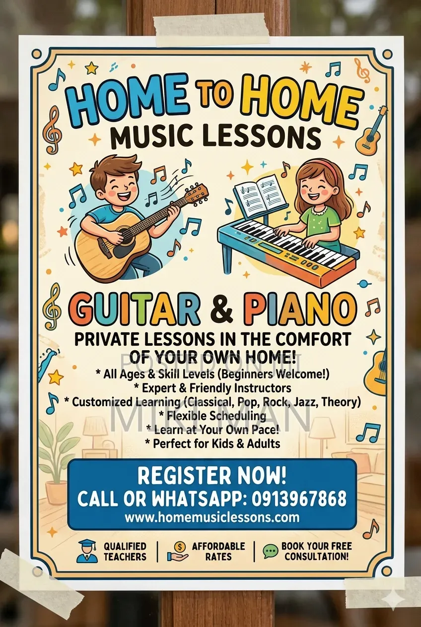Guitar and Piano Teacher