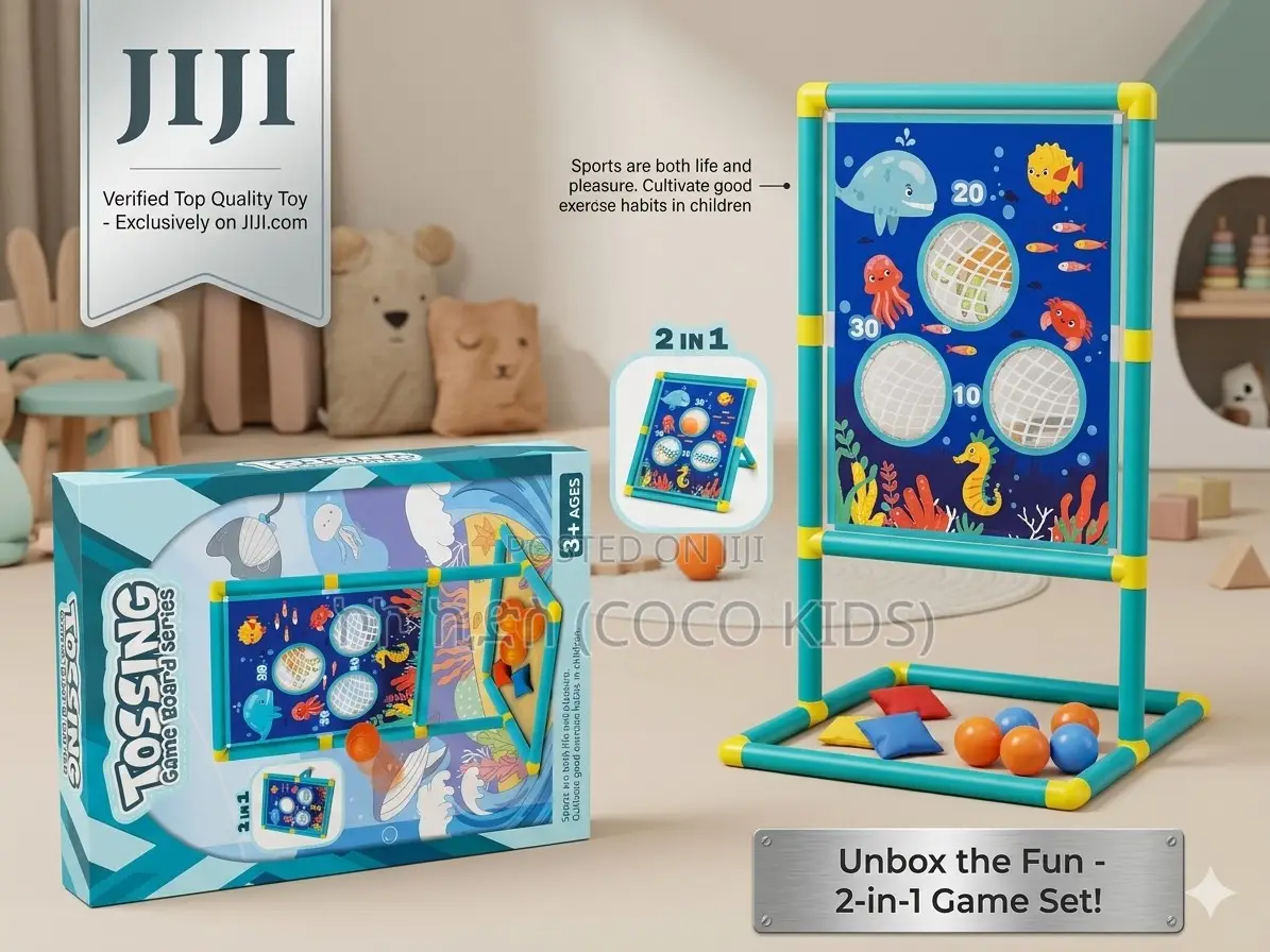 Tossing Game Board (የኳስ መወርወሪያ ጨዋታ)