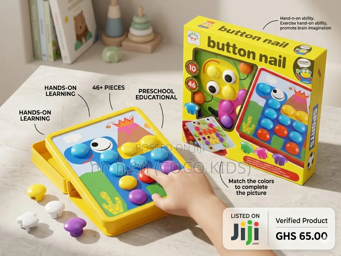 Button Nail Puzzle (የአዝራር እና ምስማር እንቆቅልሽ)
