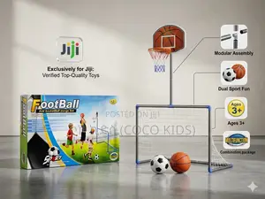 Football Basketball Merge Set (የእግር ኳስ እና የቅርጫት ኳስ ስብስብ)